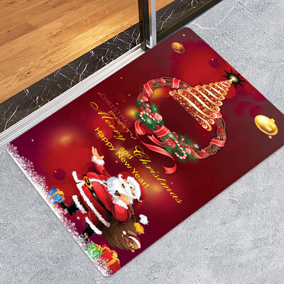 

Tailored Merry Christmas Welcome Doormats Indoor Home Carpets Decor 40x60CM