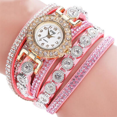 

Watch 2018 Woman Watches Chimes Diamond Leather Bracelet Lady Womans Wrist Watch Gift Dropship Relogio feminino F