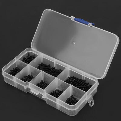 

Greensen 400PCS M23 Black Carbon Steel Self-tapping Screws Woodworking Fastener