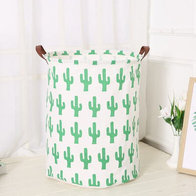 

Toponeto Cotton Linen Waterproof PE Coating Storage Basket Sundries Storage Box