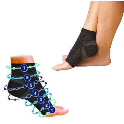 

1 Pair Compression Foot Ankle Angel Sleeve Anti Fatigue Sock for Ankle Swelling Plantar