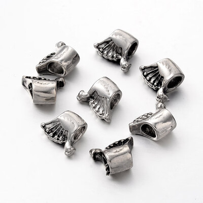 

Peacock Tibetan Style Alloy European Beads Large Hole Beads Antique Silver 11x135x7mm Hole 5mm