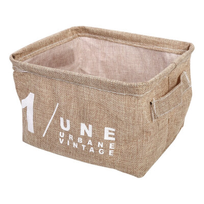 

Greensen Vintage Linen Desk Box Holder Home Cotton Organizer Case Jewelry Cosmetic Stationery Storage Storage CaseStorage Box