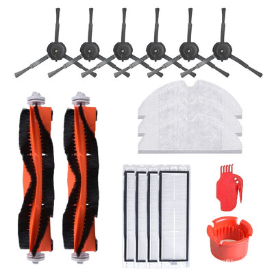 

17pcsset MainSide Brushes Filters Mop Cloths Tools For Xiaomi Robot Roborock