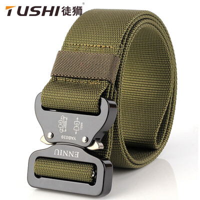 

Aluminum buckle belt mens belts Multifunctional nylon tactical training belts can be customized LOGO