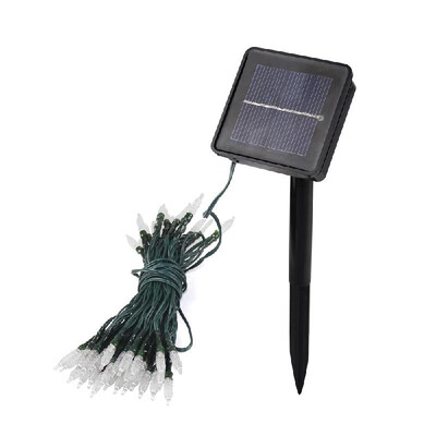 

Solar String Lights White 24 Feet 50 LED Fairy Lamp 2 Mode Waterproof Outdoor Garden Light For Xmas Party Wedding Holiday Lawn Pat