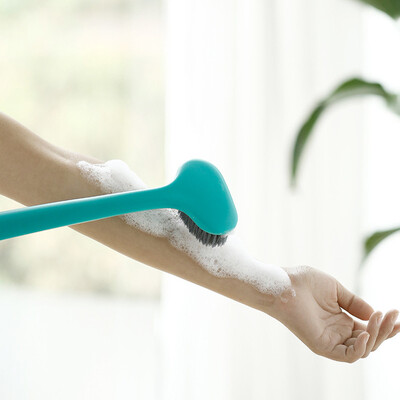 

〖Follure〗Long Handle bath brush Body Back Scrubber Shower Bristle Spa Bathroom Newest GN