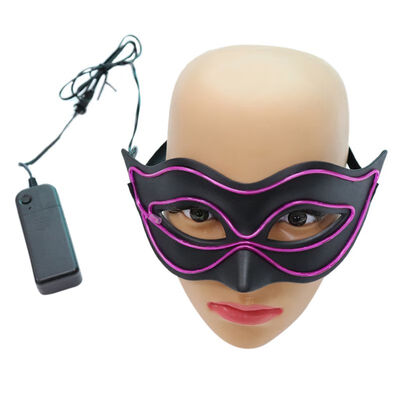 

Halloween Led Mask Glowing In Dark Party Masquerade Mask Mardi Gras Costume Festival Light Cosplay Gift Decor Dropshipping