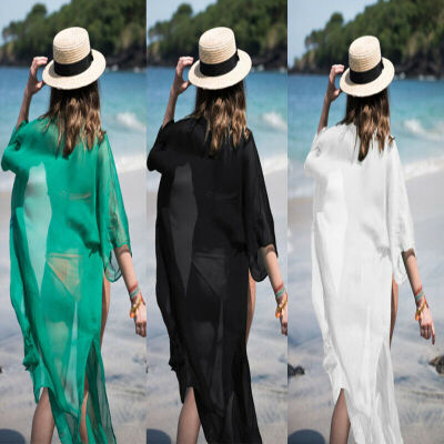 

Women Chiffon Bathing Suit Bikini Cover Up Beach Dress Swimwear Swimsuit Dress