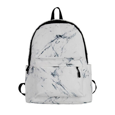 

Fashion Boys Girls Marble Print Backpack Preppy Rucksack Canvas School Bags