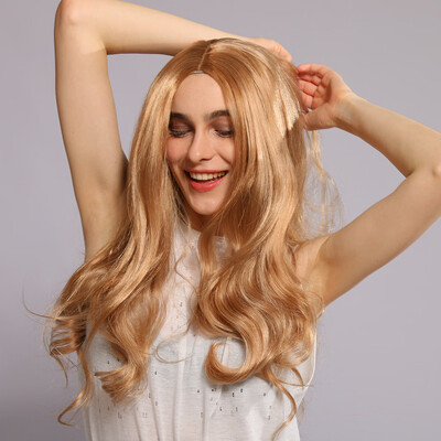 

〖Follure〗Sexy Women Girl Long Gold Gradient Wig Wavy Curly Synthetic Fashion Wigs Hot