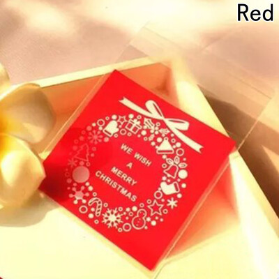 

Christmas Candy Dessert Packing Bag Cute Snowflake Snowman Xmas Baking Storage Party Decoration Bags