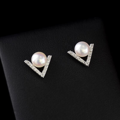 

New Brand Design Gold Color Wild Simulated Pearl Earrings For Women Personality Geometric Female Elegant Earring Accessories