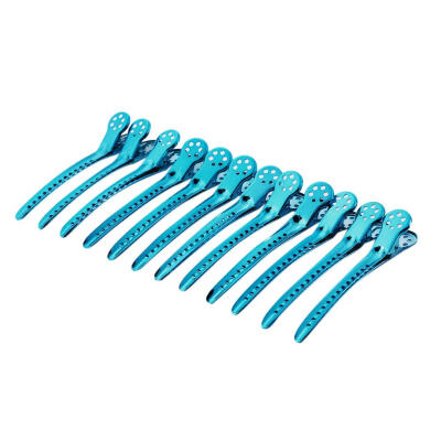 

12pcs Hair Clips Pro Hairdressing Beak Mouth Sectioning Clip Duckbill Clamp