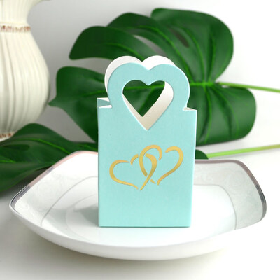 

FUNNYBUNNY 5pcs Wedding Favour Favor Sweet Candy Cake Gift Boxes Bags