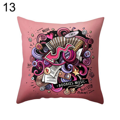 

Rock&Roll Guitar Music Pillow Case Cushion Cover Sofa Bed Car Office Decor