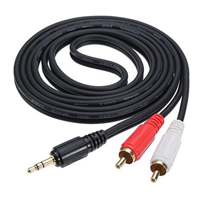 

35MM Laptop Stereo 35mm Male to 2 RCA Audio Cable 15M