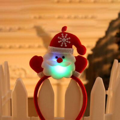 

Christmas LED Flashing Glowing Headband Women Girl Kids Xmas Gift Party Year Halloween Christmas sweater Hair Decor