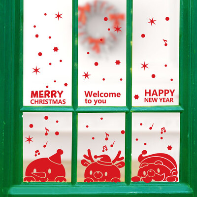 

〖Follure〗New Year Merry Christmas Snowflake Wall Sticker Home Shop Windows Decals Decor