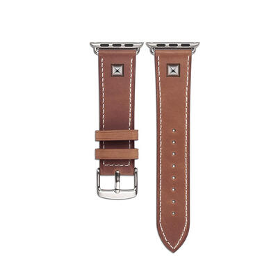 

Leather Watch Band Bracelet Strap with Metal Rivet for iWatch Series 1 2 3