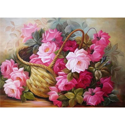 

5D DIY Full Drill Square Diamond Painting Flowers Embroidery Mosaic Kits