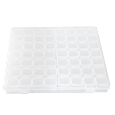

Greensen 56 Slots Plastic Nail Art Accessory Decorations Jewelry Rhinestone Storage Organizer Box