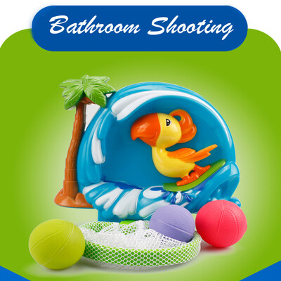 

Gobestart Bathtub Basketball Hoop And 3 Ball Childrens Baby Shower Toy Gift Set