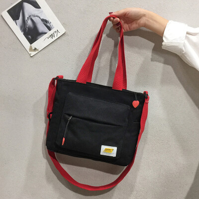 

Net red Sen shoulder bag handbag 2019 new fashion canvas bag summer small fresh wild ins Messenger bag