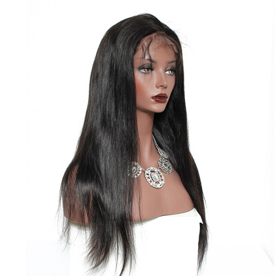 

Dolago Straight 13x6 Lace Front Human Hair Wigs For Women Natural Black 250 Density Indian Glueless Lace Front Wig Virgin