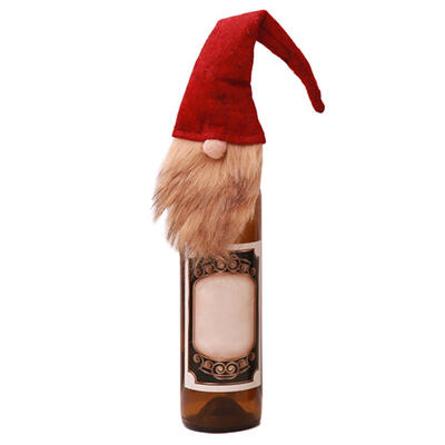 

Old Man Faceless Doll Wine Bottle Cover for Christmas Xmas Home Party Decor