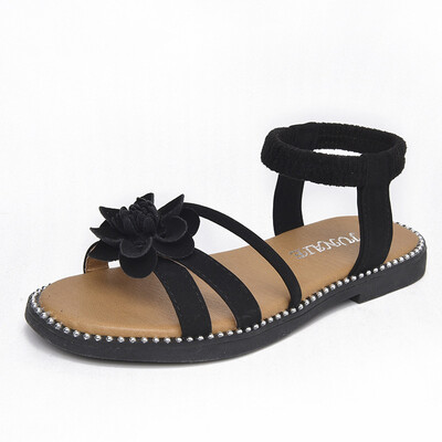 

New Summer Kids Sandals Cute Flower Design Sandal Girl Open Toe Princess Shoes