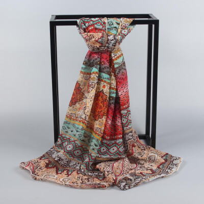 

Gobestart Womens Long Soft Wrap Shawl Chiffon Print Scarf