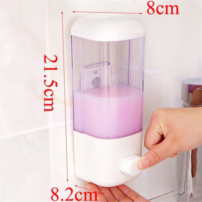 

500ml Liquid Soap Dispenser Wall Mounted Bathroom Hand Sanitizer Shower Shampoo