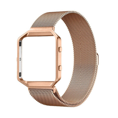 

Metal Frame Milanese Magnetic Loop Stainless Steel Wrist Watch Band for Fitbit Blaze