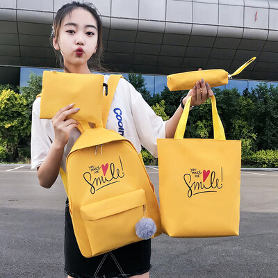 

New school bag female junior high school student high school student cartoon girl Korean version of the tide college win