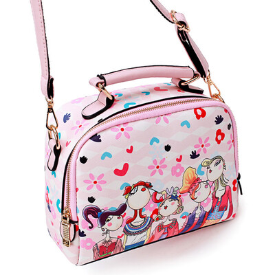 

Tailored Women Messenger People Print Shoulder Bag Ladies Clutches Crossbody Bags Tote