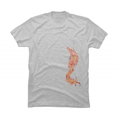 

Fire Phoenix Reborn Mens Graphic T Shirt