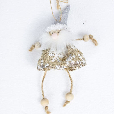 

FUNNYBUNNY 1PC Christmas Mini Decoration Doll Santa Snowman Angel Doll Doll Christmas Tree Door&Window Creative Pendant