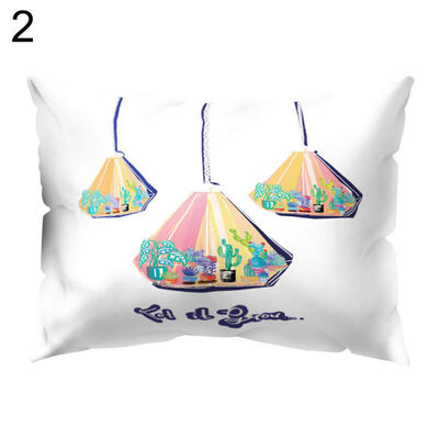 

Fresh Flower Cactus Throw Pillow Protector Case Cushion Cover Bedding Articles