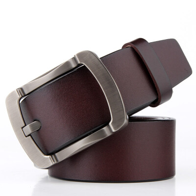 

New mens&womens general leather belt pin buckle belt casual fashion wide pants with a generation of hair