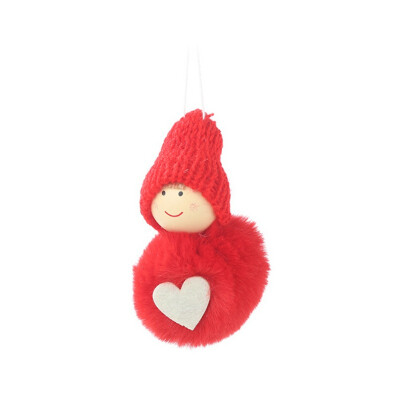 

Christmas Tree Decoration Pendants Toy Outside Xmas Tree Hanging Ornament Plush Doll for Home Decor Kids Gift