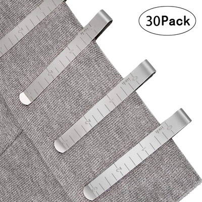 

Siaonvr Sewing Clips Stainless Steel Hemming Clips Measurement Ruler Quilting Supplies