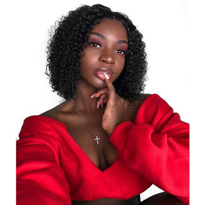 

Dolago Curly Short Bob Wigs 13x6 Lace Front Human Hair Wigs 130 Brazilian Glueless Lace Frontal Wig Full Ends