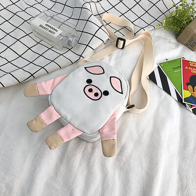 

Net red cute pig shoulder bag female 2019 new wild creative slung simple casual chic fashion handbag