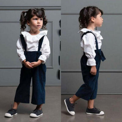 

Toddler Kids Baby Girls Spring Outfit Clothes T-shirt TopsLong Pants 2PCS Set