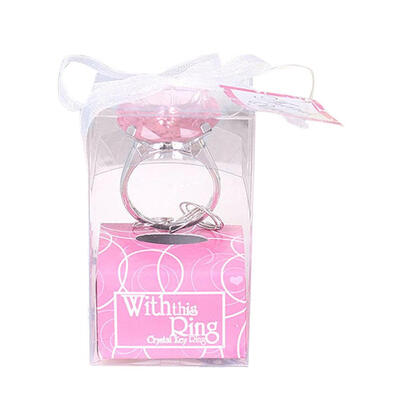 

Engagement Ring Keychain Key Chain Wedding Favors Bridal Shower Favors