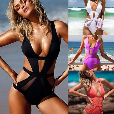 

Women&39s Bandage Brazilian Swimsuit One Piece Monokini Beach Swimwear Bikini Set