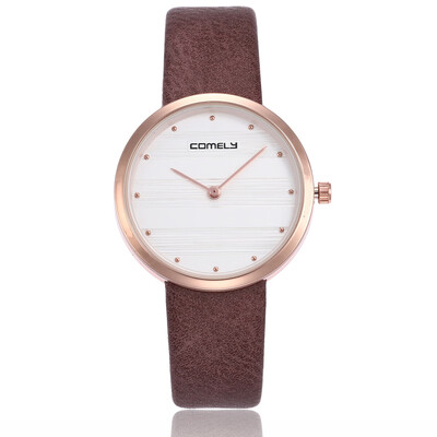 

Japanese movement ladies watch leather rivet quartz watch