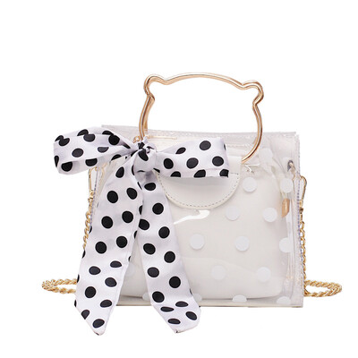 

Summer small bag handbags new 2019 tide Korean version of the wild Messenger bag chain shoulder laser transparent jelly package