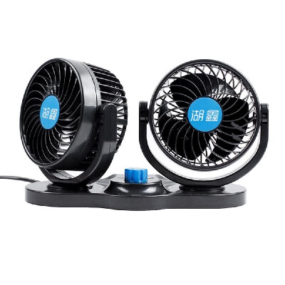 

12V Fan Cooling Air Fan Powerful Dashboard Electric Car Fan Low Noise 360 Degree Rotatable with 2 Speed Adjustable for Vehicle Tru